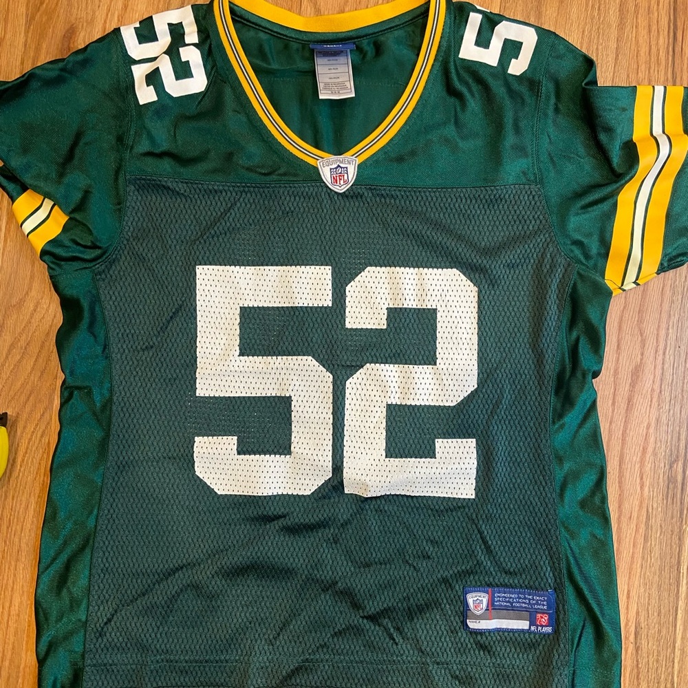 NFL women’s Green Bay Packers Jersey Clay Matthews 52